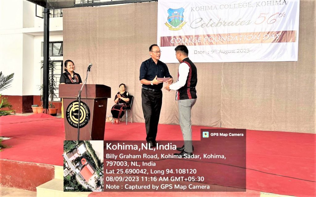 2023 Winner Hyulo Tsela, 6th Semester: Department of Political Science